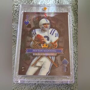 2024 Peyton Manning Wild Card 1/1 5 Card Draw Stacked Deck